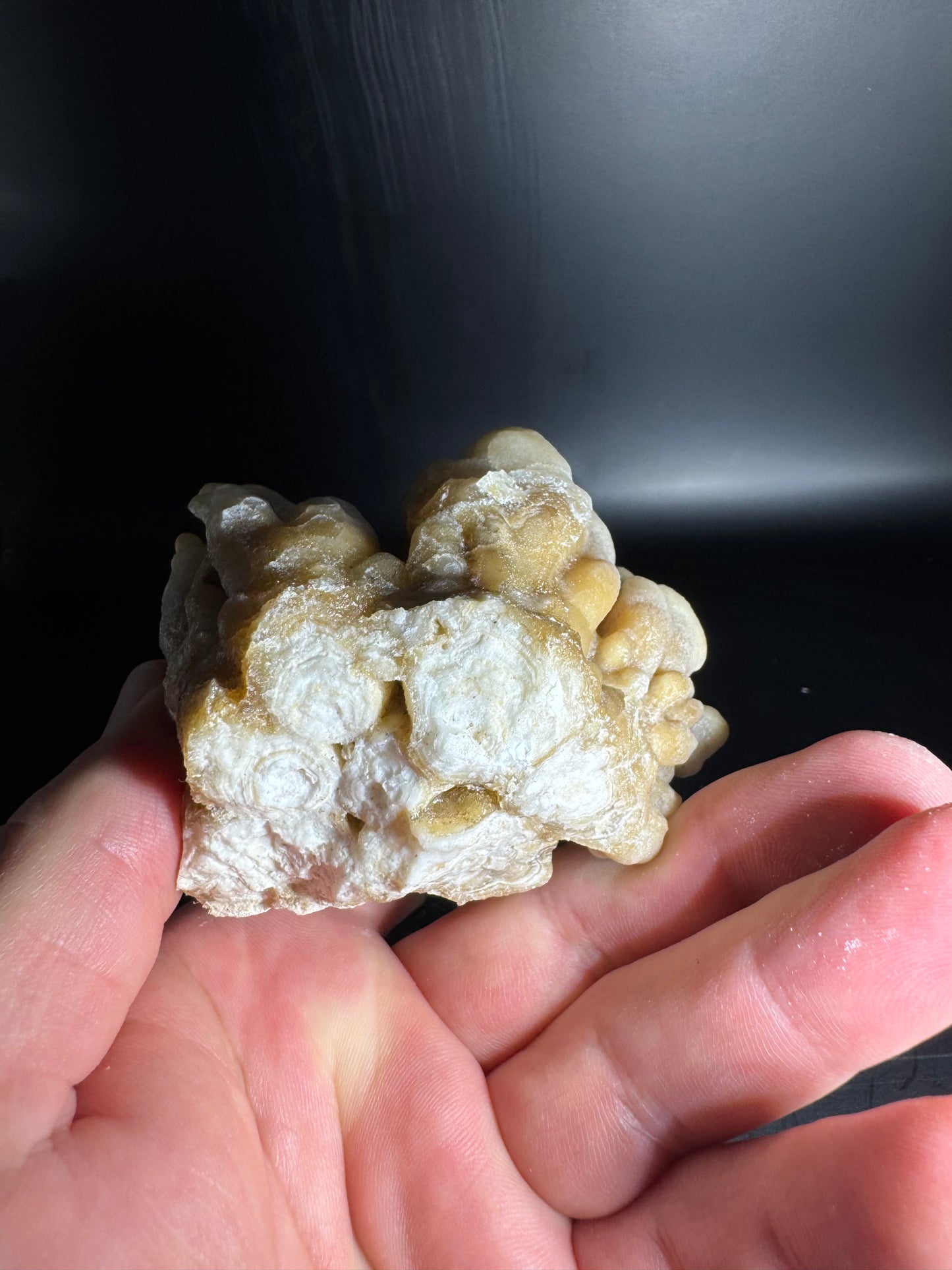 Botryoidal Honey Aragonite - Santa Eulalia, Chihuahua, Mexico 331 g