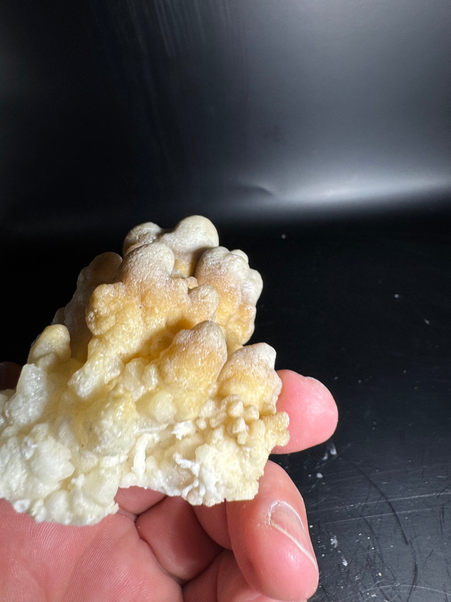 Botryoidal Honey Aragonite - Santa Eulalia, Chihuahua, Mexico 170 g
