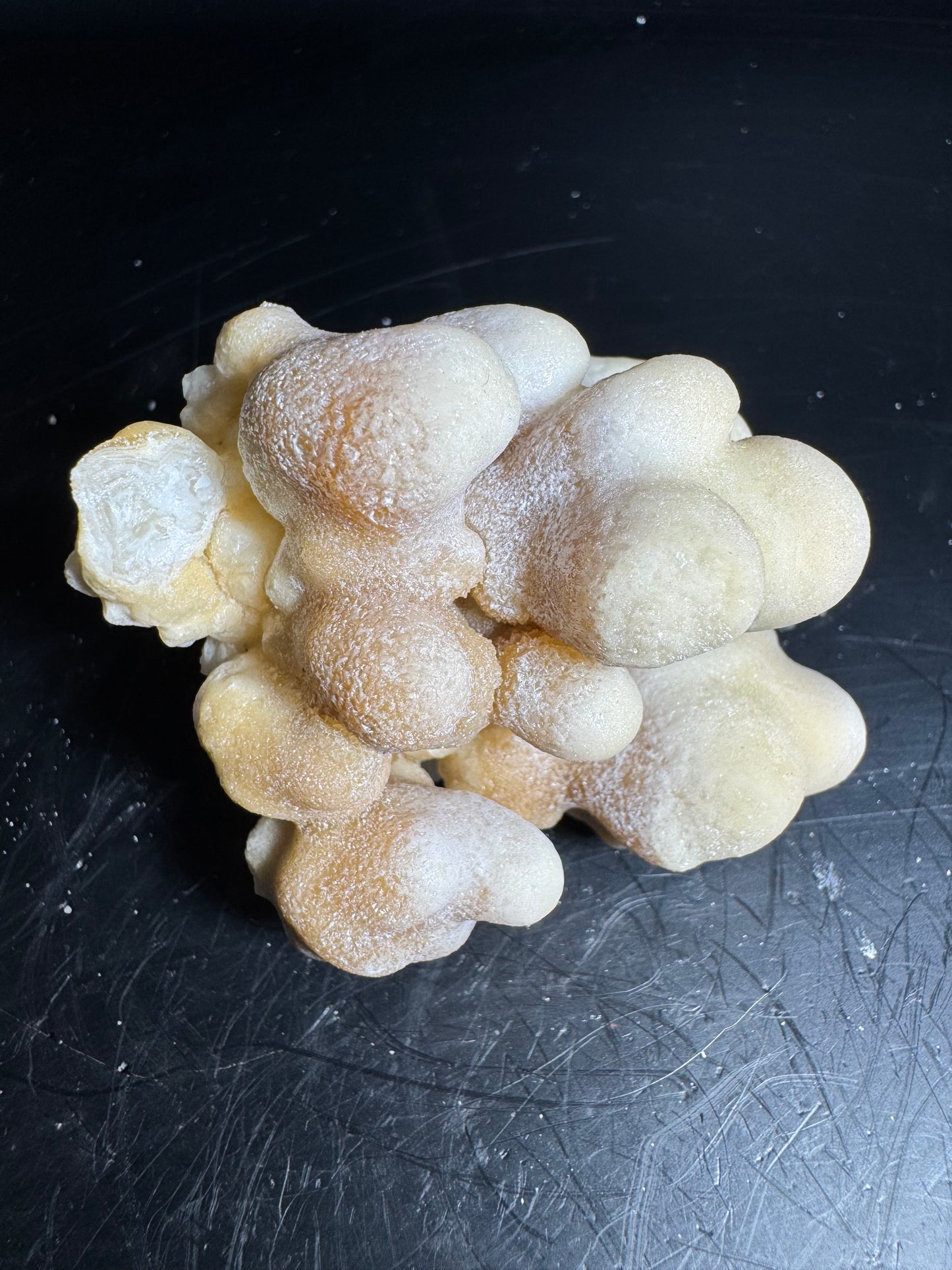 Botryoidal Honey Aragonite - Santa Eulalia, Chihuahua, Mexico 175 g