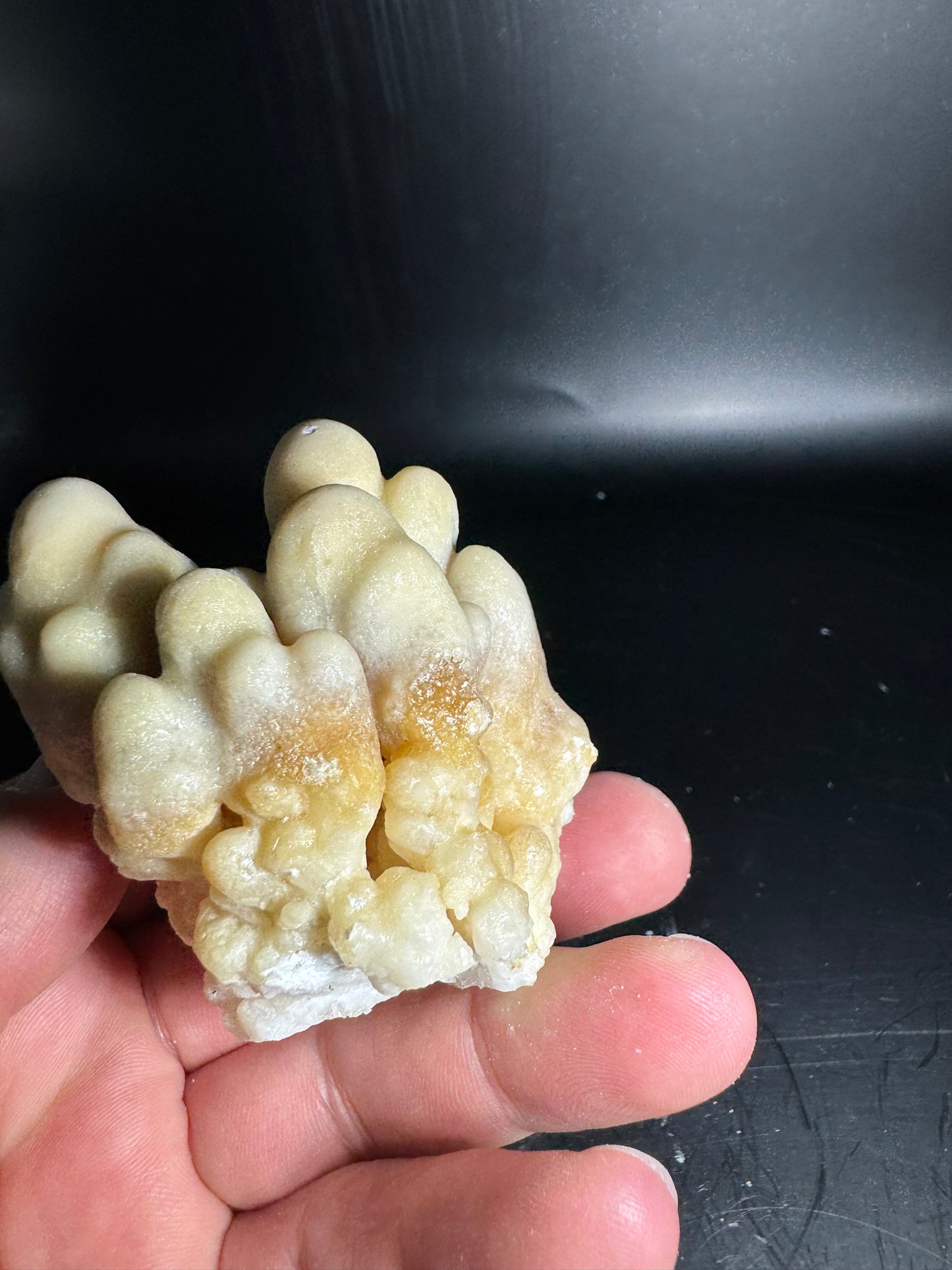 Botryoidal Honey Aragonite - Santa Eulalia, Chihuahua, Mexico 175 g