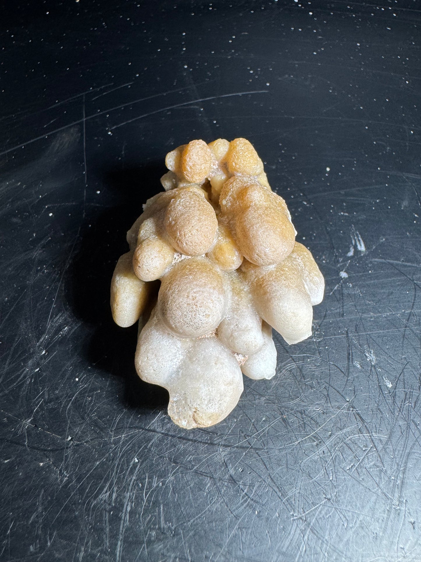 Botryoidal Honey Aragonite - Santa Eulalia, Chihuahua, Mexico 108 g