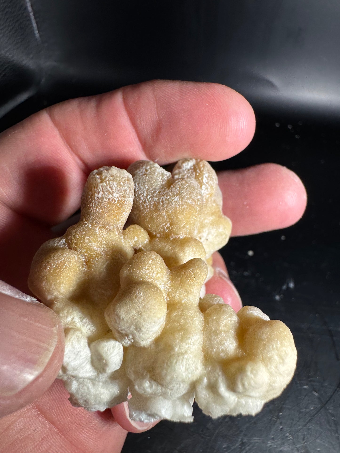 Botryoidal Honey Aragonite - Santa Eulalia, Chihuahua, Mexico 99 g