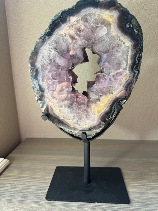 Amethyst Portal on Custom Stand from Brazil
