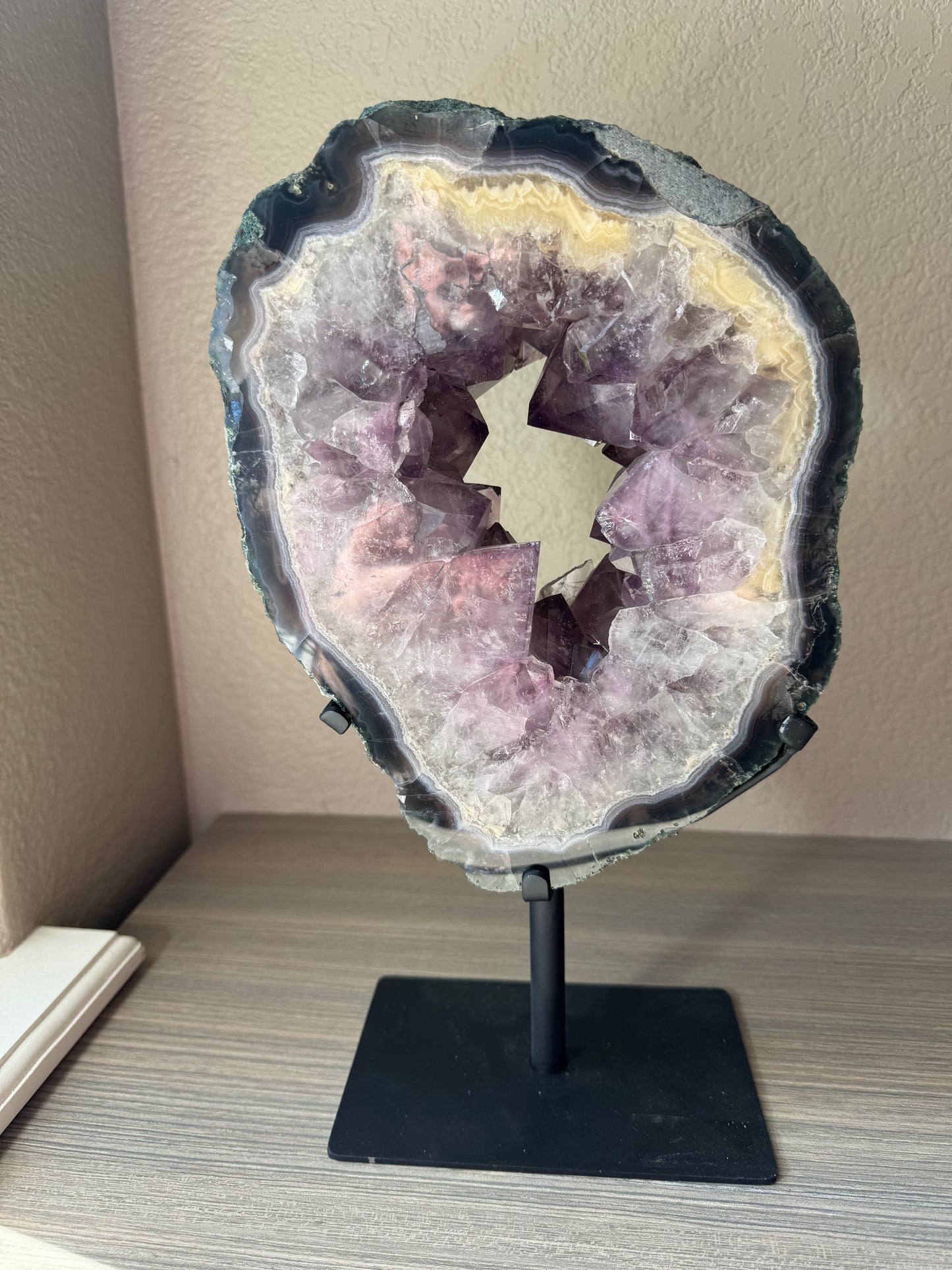 Amethyst Portal on Custom Stand from Brazil