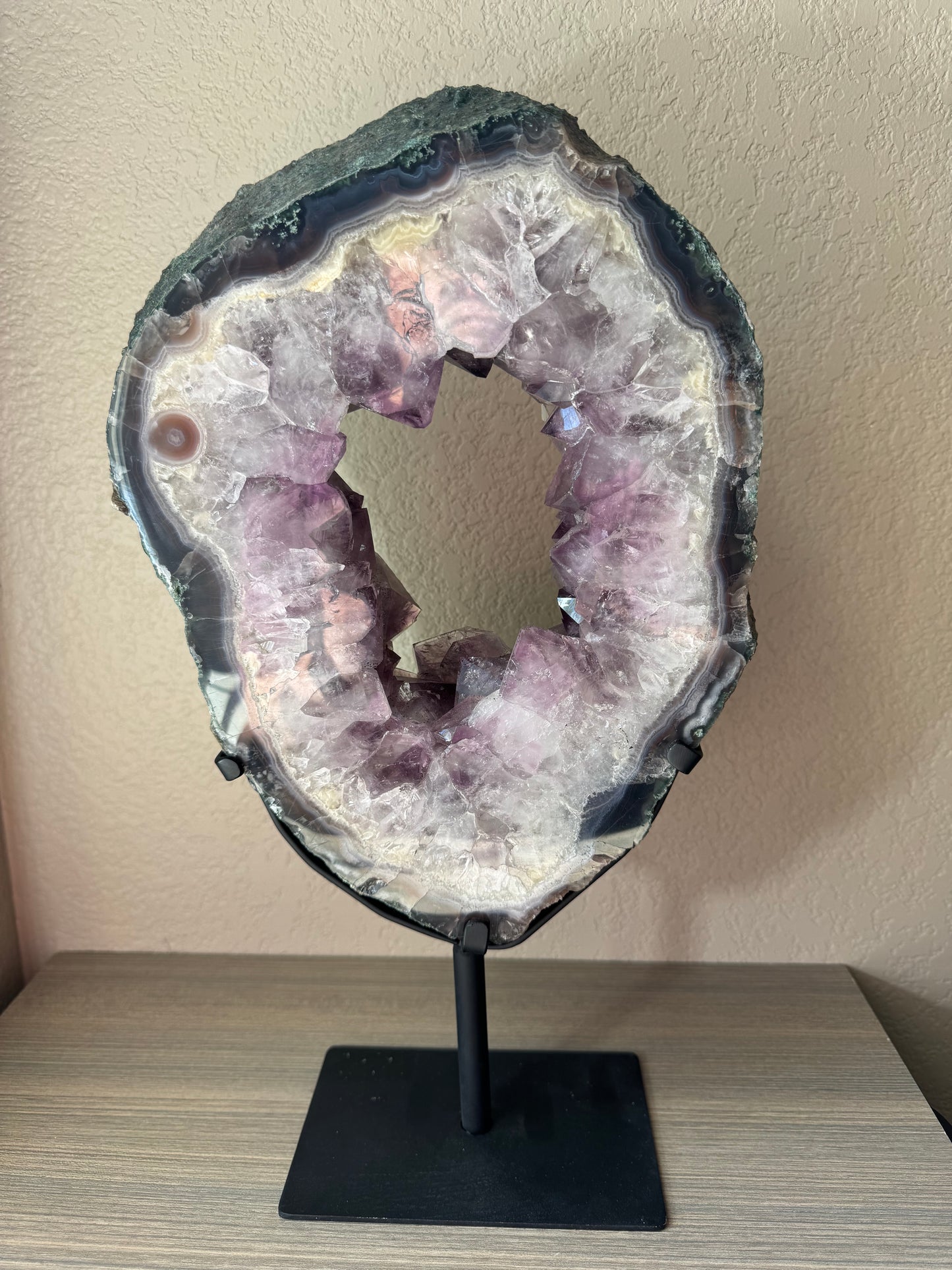 Amethyst Portal on Custom Stand from Brazil
