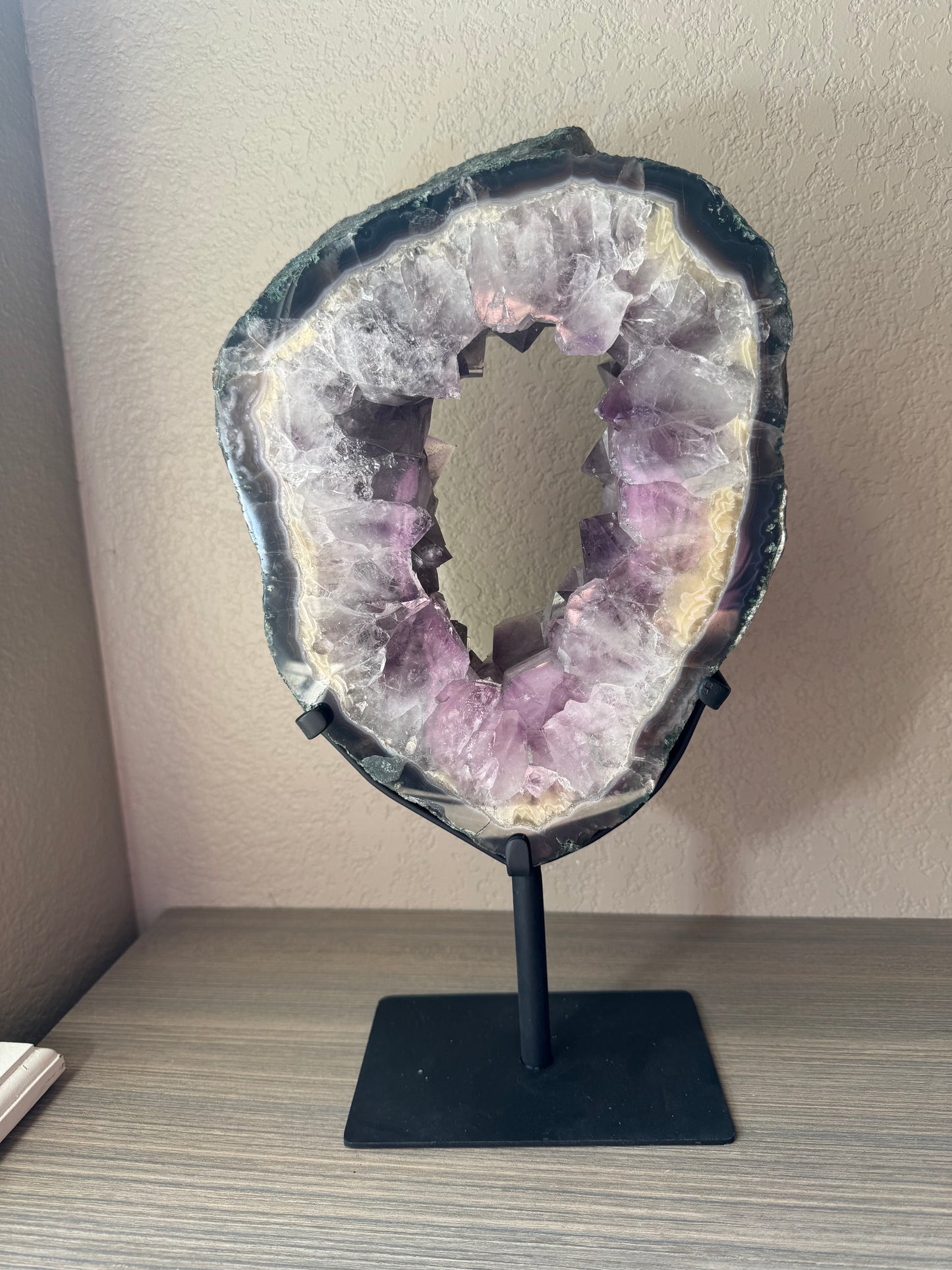 Amethyst Portal on Custom Stand from Brazil