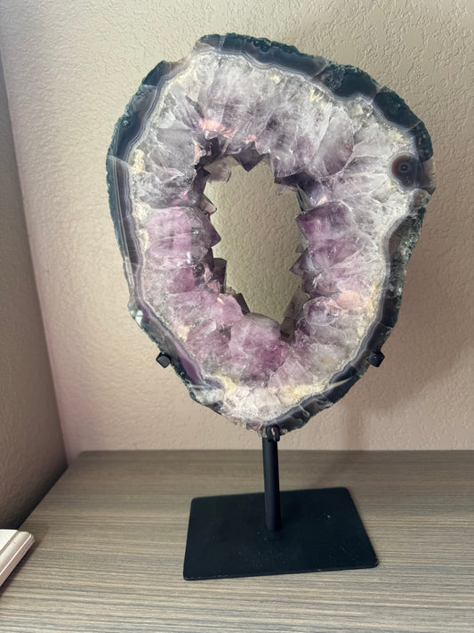 Amethyst Portal on Custom Stand from Brazil