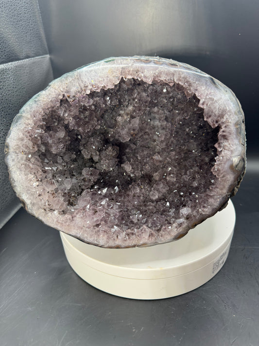 7 lb Golden Rutile Amethyst Geode from Brazil