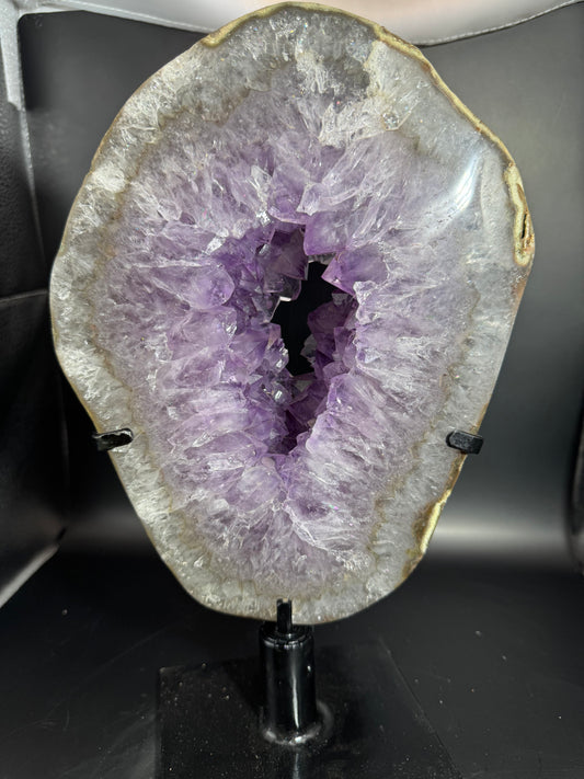 Amethyst Portal on Custom Spinning Stand from Brazil