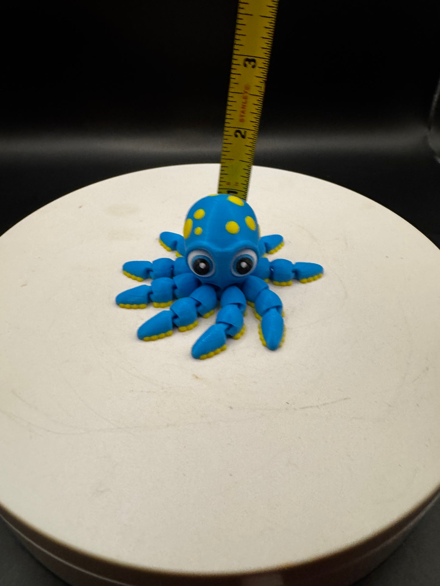 Flexi Factory 3D Printed Articulated Octopus Yellow & Blue
