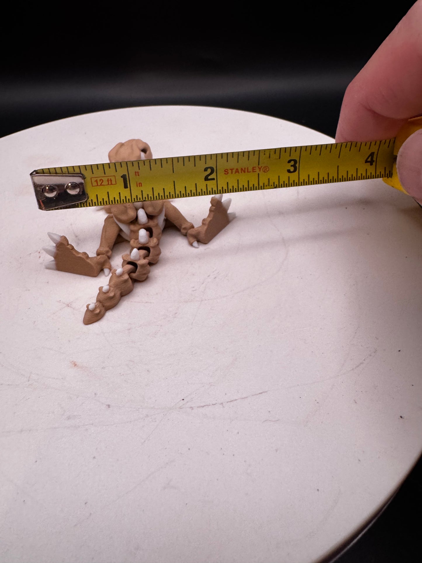 Flexi Factory 3D Printed Articulated Skeleton T-Rex Brown and White