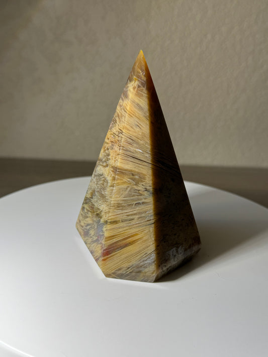 Brazilian Sagenite Agate, Diamond Shaped