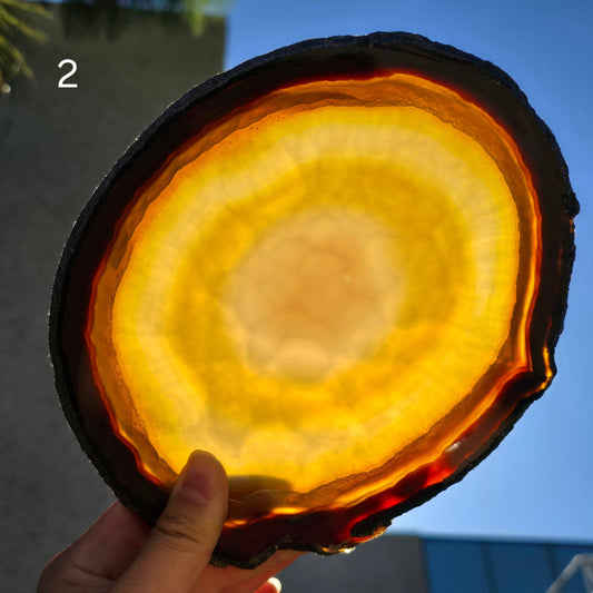 Iris Agate Crystal Slice Large