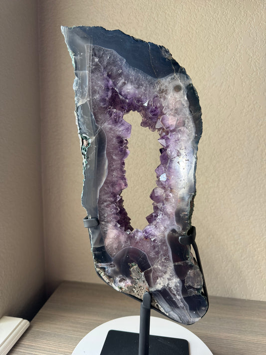 Amethyst Portal on Custom Stand from Brazil