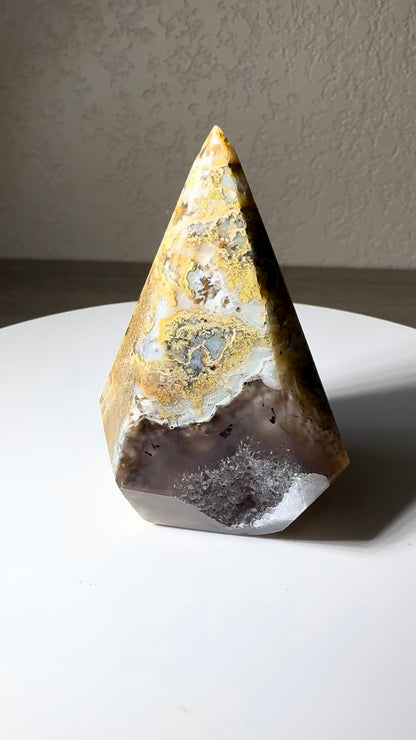 Brazilian Druzy Agate, Diamond Shaped