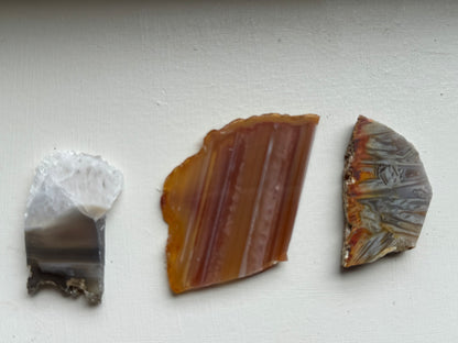 3 Agate Slabs From Brazil