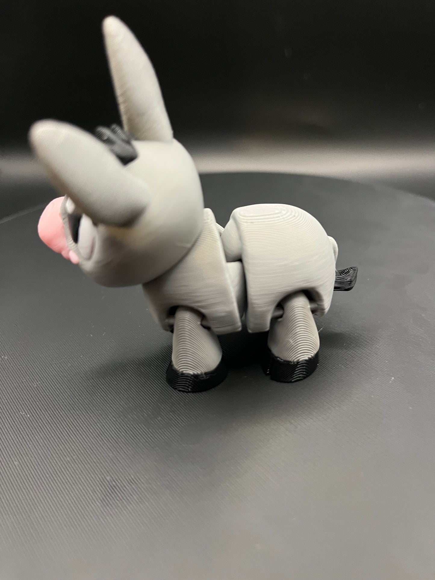 3D Printed Flexi Donkey Toy | Articulated Fidget Animal with Swivel Head | Kids Gift | Farm Animal