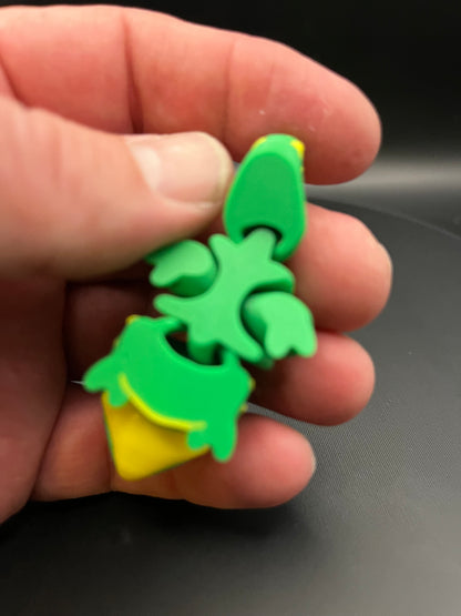 Flexi Chameleon 3D Printed Articulated Toy | Fidget Reptile Figurine | Mini Flexible Desk Toy Gift