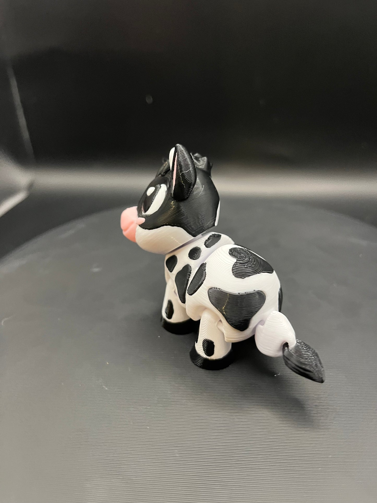 Flexi Cow 3D Printed Articulated Toy | Movable Head | Farm Animal Fidget | Unique Desk Decor Gift for Animal Lovers