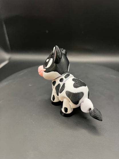 Flexi Cow 3D Printed Articulated Toy | Movable Head | Farm Animal Fidget | Unique Desk Decor Gift for Animal Lovers