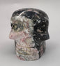 Rhodonite and Galena Skull