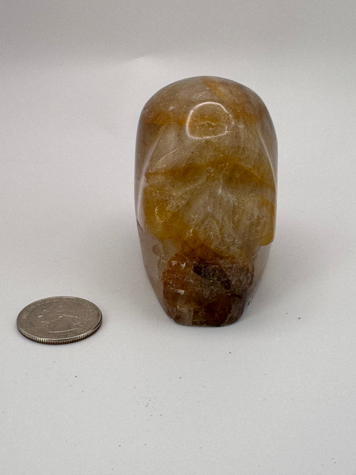 Fire quartz skull