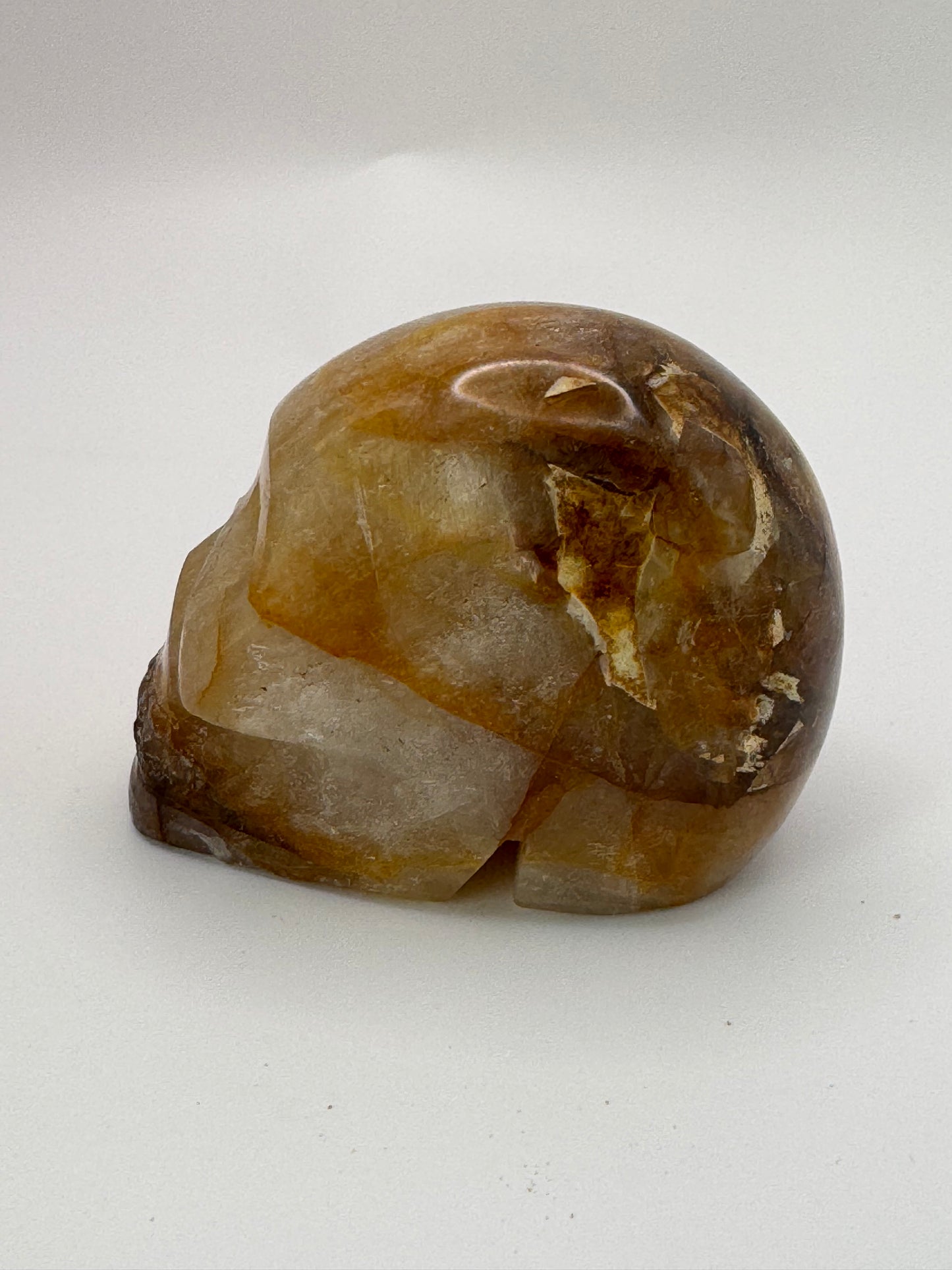 Fire quartz skull