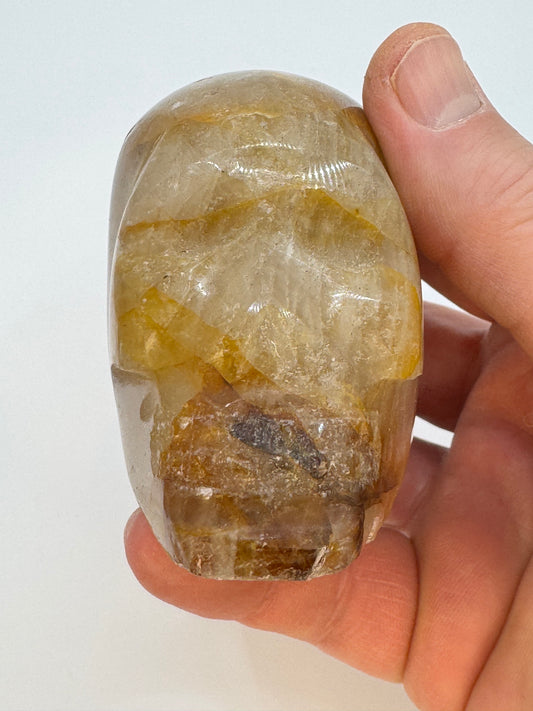 Fire quartz skull
