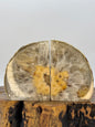 Brazilian Agate Bookends with Druzy