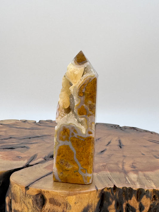 Mosaic Jasper Druzy Tower