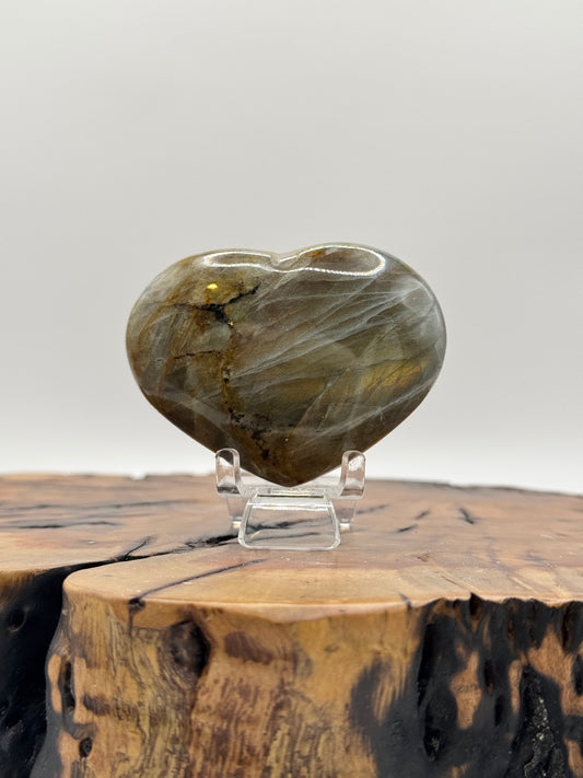 Labradorite Heart