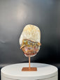Brazilian Agate with Jasper and Quartz with Stand