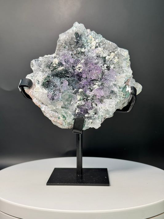 Amethyst Flower Zeolite with Stand