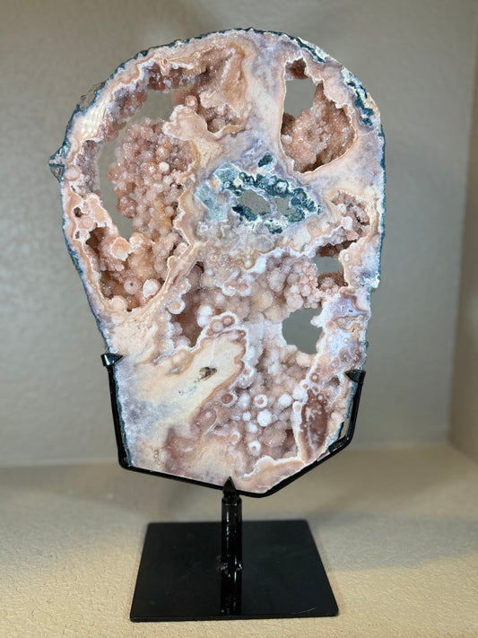Stunning Huge Druzy Pink Amethyst Botryoidal Slab Statement Piece!