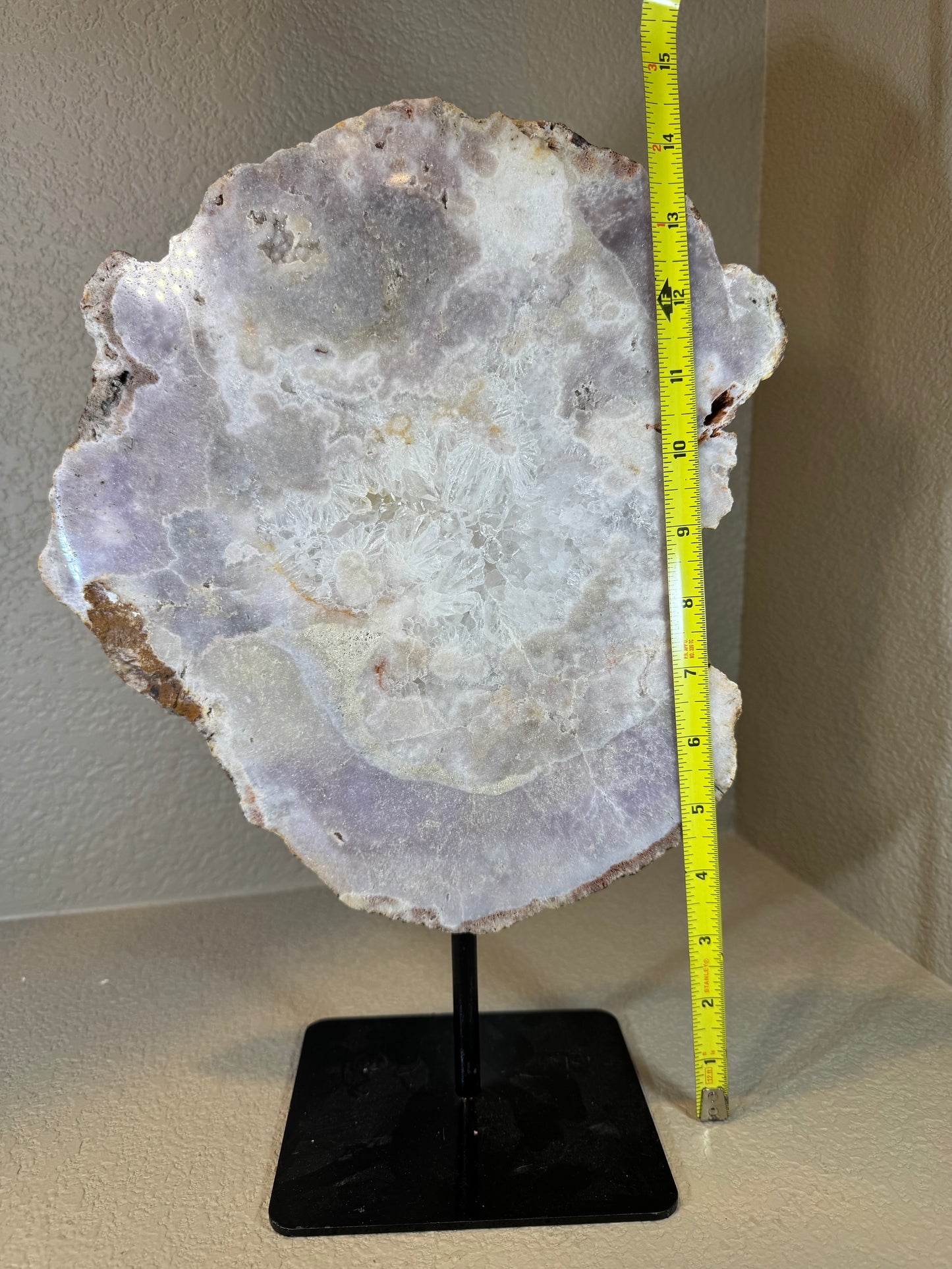 Huge Amethyst Slab on Stand