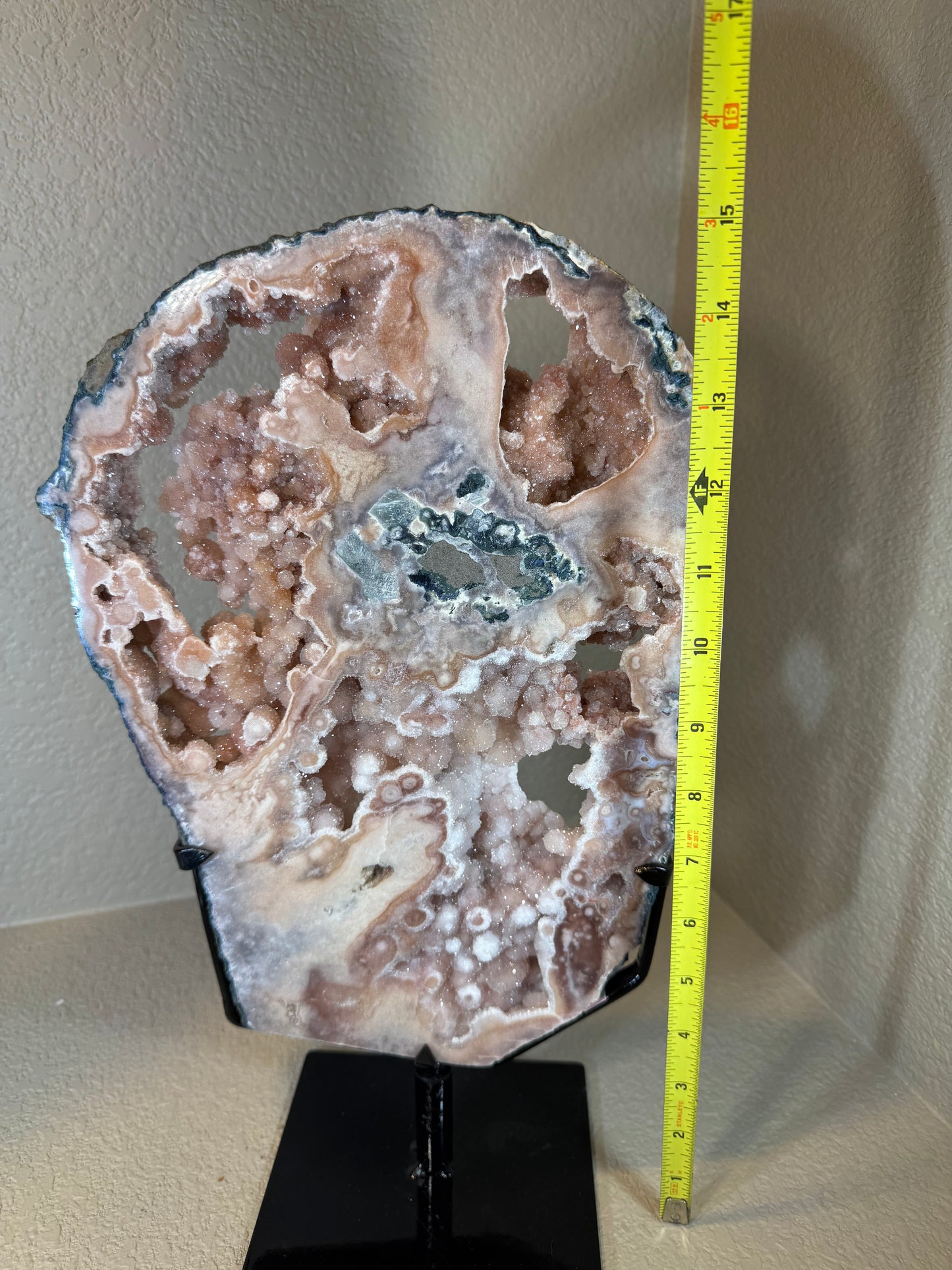 Stunning Huge Druzy Pink Amethyst Botryoidal Slab Statement Piece!