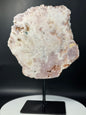 Pink Amethyst Slab on Stand from Brazil