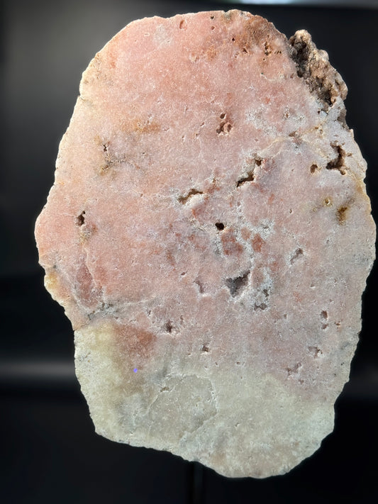 Pink Amethyst Slab on Stand from Brazil