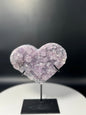 Amethyst Heart on Stand from Brazil