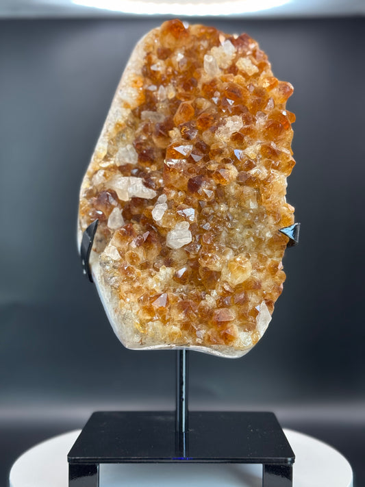 Citrine Freeform on Custom Stand from Brazil