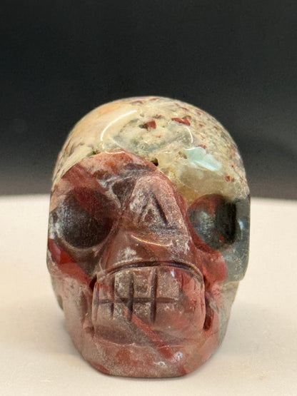 Jasper and Agate Skull