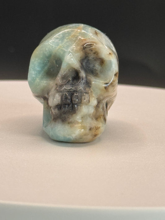 Blue Calcite Skull