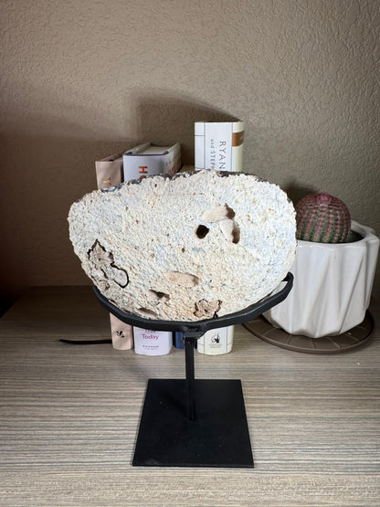Brazilian Druzy Agate on Custom Stand