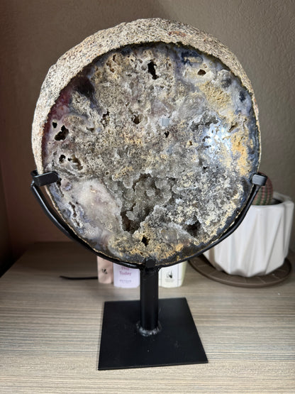 Brazilian Druzy Agate on Custom Stand