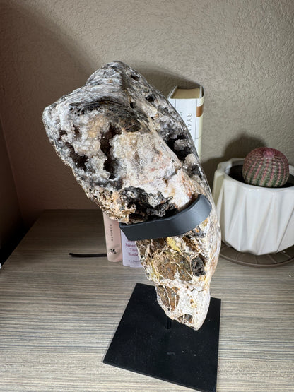 Brazilian Agate Geode on Custom Stand