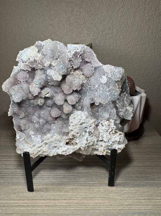 Large Amethyst Flower on Custom Stand