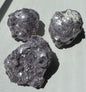 3 Botryoidal Lepidolite Crystal Clusters