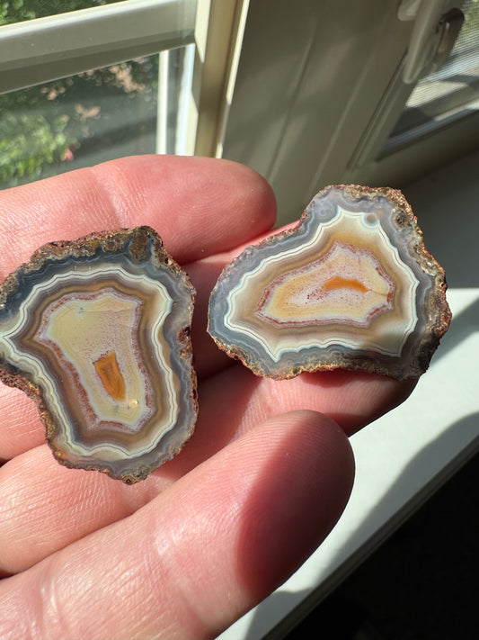 Malawi Agate Pair