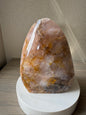 Large Golden Healer with Rose Quartz Freeform 7 lbs from Brazil