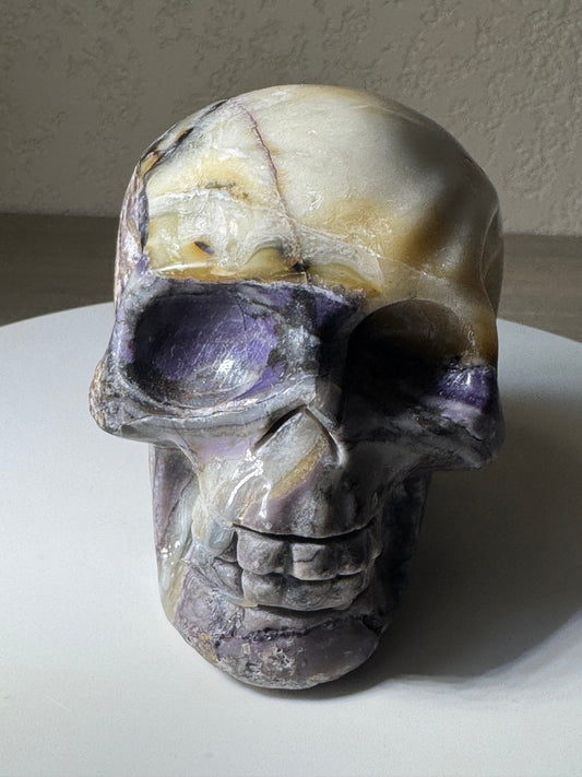Large Fluorite Skull 1.385 lbs UV Reactive!